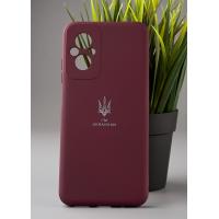 Силиконовый чехол Original pack SOFT для Xiaomi Redmi 11 Prime/Poco M5 4G (ТРИЗУБ) бордовый