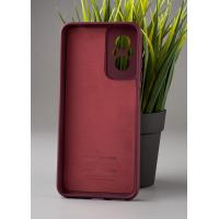 Силиконовый чехол Original pack SOFT для Xiaomi Redmi 11 Prime/Poco M5 4G (ТРИЗУБ) бордовый