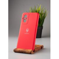 Силиконовый чехол Original pack SOFT для Xiaomi Redmi 11 Prime/Poco M5 4G (ТРИЗУБ) красный