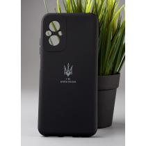 Силиконовый чехол Original pack SOFT для Xiaomi Redmi 11 Prime/Poco M5 4G (ТРИЗУБ) черный