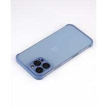 Силиконовая накладка CornerPad 3in1 для iPhone 13 Pro Max серо-синий