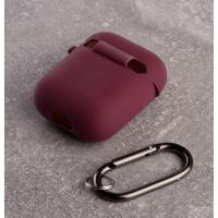 Чехол для Airpods 1/2 SOFT+Fiber rose red