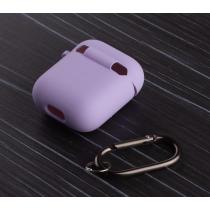 Чехол для Airpods 1/2 SOFT+Fiber ligth purple
