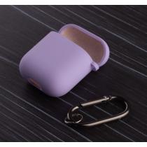 Чехол для Airpods 1/2 SOFT+Fiber ligth purple