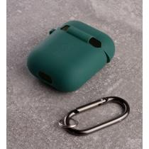 Чехол для Airpods 1/2 SOFT+Fiber green