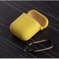 Чехол для Airpods 1/2 SOFT+Fiber shiny yellow