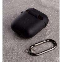 Чехол для Airpods 1/2 SOFT+Fiber black