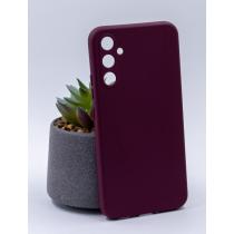 Силиконовый чехол SOFT Silicone Case для Samsung A34 (без лого) бордовый