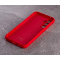Силиконовый чехол SOFT Silicone Case для Samsung S23 (без лого) красный