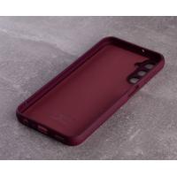 Силиконовый чехол SOFT Silicone Case для Samsung S23 (без лого) бордовый