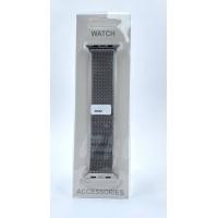 Ремешок для Apple Watch "Миланская петля" 42/44/45/49 мм серебряный