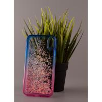 Силиконовый чехол AQUARIUM для iPhone XR синий/розовый