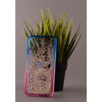 Силиконовый чехол AQUARIUM для iPhone XR синий/розовый