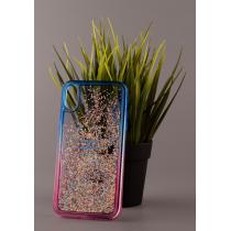 Силиконовый чехол AQUARIUM для iPhone XR синий/розовый