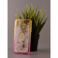 Силиконовый чехол AQUARIUM для iPhone XR желтый/розовый