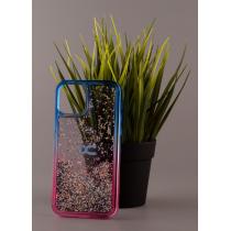 Силиконовый чехол AQUARIUM для iPhone 12 Pro синий/розовый