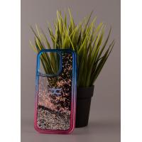 Силиконовый чехол AQUARIUM для iPhone 14 Plus синий/розовый