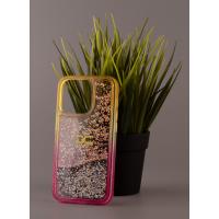 Силиконовый чехол AQUARIUM для iPhone 14 Pro Max желтый/розовый