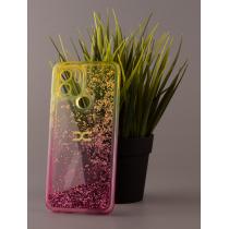 Силиконовый чехол AQUARIUM для Xiaomi Redmi A2 Plus желтый/розовый