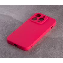 Силиконовый чехол SOFT Silicone Case для iPhone 14 Pro (без лого) малиновый