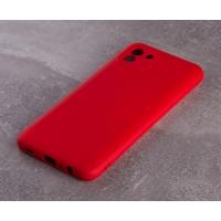 Силиконовый чехол SOFT Silicone Case для Samsung A04 (без лого) красный