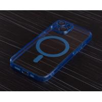 Силиконовый чехол SHADE PHONE с поддержкой MagSafe для iPhone 14 синий