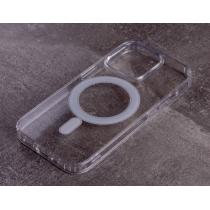 Силиконовый чехол MagSafe CLEAR для iPhone 15 Прозрачный