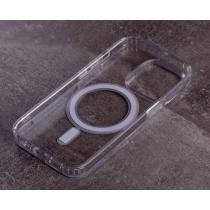 Силиконовый чехол MagSafe CLEAR для iPhone 15 Pro Max Прозрачный