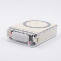 АКБ PowerBank с поддержкой MagSafe DC DP-F23 (10000 mAh) Fast Charging бежевый