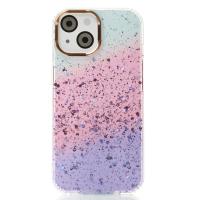 Акриловый чехол Confetti для iPhone 13 фиолетовый/розовый