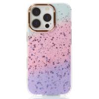 Акриловый чехол Confetti для iPhone 13 Pro фиолетовый/розовый