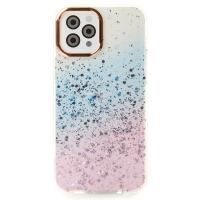 Акриловый чехол Confetti для iPhone 14 Pro розовый/синий