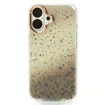 Акриловый чехол Confetti для iPhone 16 Plus черный