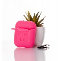 Чехол для Airpods 1/2 COLORS малиновый