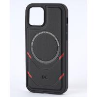 Чехол экокожа DC + PopSocket с поддержкой MagSafe для iPhone 14 черный