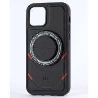 Чехол экокожа DC + PopSocket с поддержкой MagSafe для iPhone 14 черный