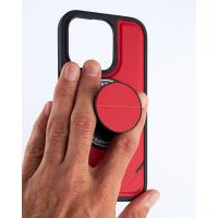 Чехол экокожа DC + PopSocket с поддержкой MagSafe для iPhone 14 Pro красный