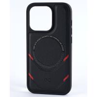Чехол экокожа DC + PopSocket с поддержкой MagSafe для iPhone 14 Pro черный
