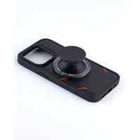 Чехол экокожа DC + PopSocket с поддержкой MagSafe для iPhone 14 Pro черный