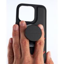 Чехол экокожа DC + PopSocket с поддержкой MagSafe для iPhone 14 Pro черный