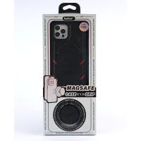 Чехол экокожа DC + PopSocket с поддержкой MagSafe для iPhone 14 Pro Max черный