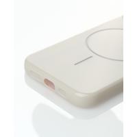 Силиконовый чехол Slim Ring Glamour с поддержкой MagSafe для iPhone 11 natural titanium