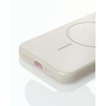 Силиконовый чехол Slim Ring Glamour с поддержкой MagSafe для iPhone 11 natural titanium