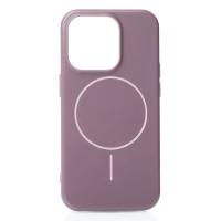 Силиконовый чехол Slim Ring Glamour с поддержкой MagSafe для iPhone 12 Pro Max deep purple