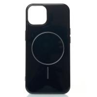 Силиконовый чехол Slim Ring Glamour с поддержкой MagSafe для iPhone 13/14 black