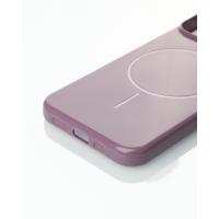 Силиконовый чехол Slim Ring Glamour с поддержкой MagSafe для iPhone 13/14 deep purple