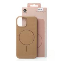 Силиконовый чехол Slim Ring Glamour с поддержкой MagSafe для iPhone 13/14 desert titanium