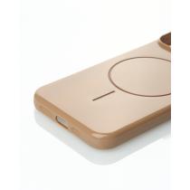 Силиконовый чехол Slim Ring Glamour с поддержкой MagSafe для iPhone 13/14 desert titanium