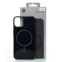 Силіконовий чохол Slim Ring Glamour з підтримкою MagSafe для iPhone 13/14 black