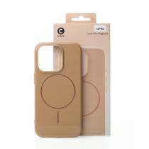 Силиконовый чехол Slim Ring Glamour с поддержкой MagSafe для iPhone 14 Pro desert titanium